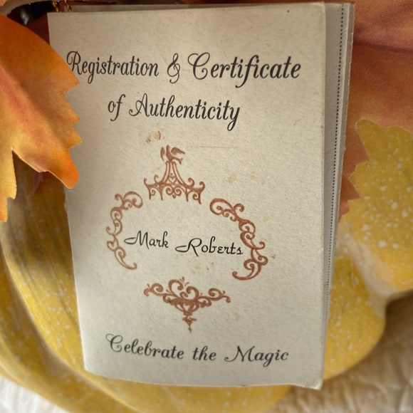 Mark Roberts Pumpkin Gourd Fairy Fall Bouquet Botanical Decor Limited Edition - Picture 5 of 15